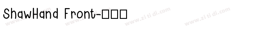 ShawHand Front字体转换